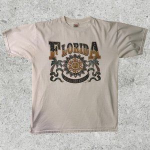 Vintage 90's Florida Sunshine State Beach T-Shirt Size Large